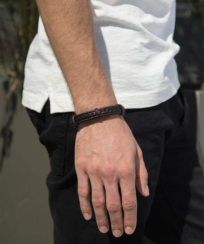 Leather & Cord Tex Bracelet