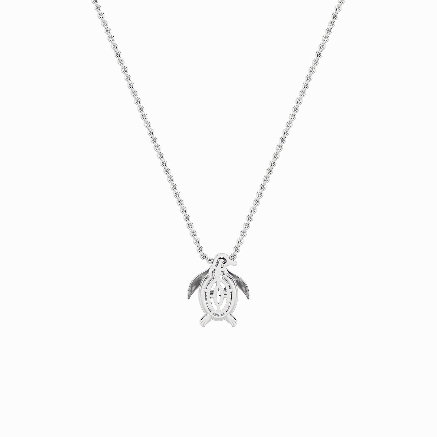1.0ct Oval Shaped Lab Grown Diamond (F/VS) Pendant in 14K White Gold