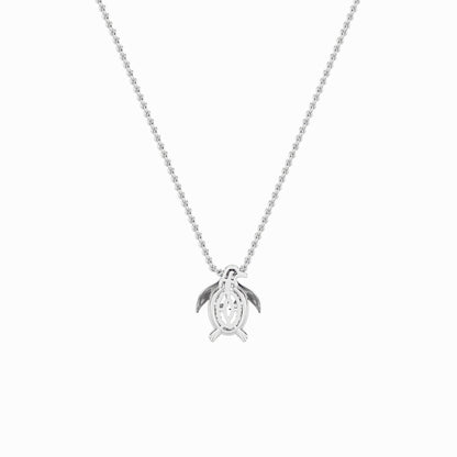 1.0ct Oval Shaped Lab Grown Diamond (F/VS) Pendant in 14K White Gold