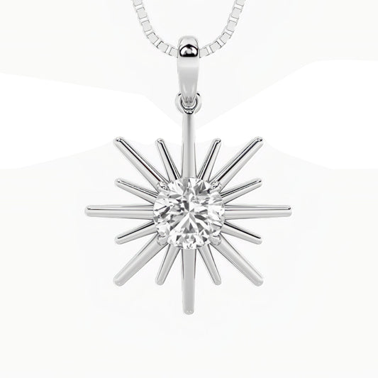 1.5ct Round Shaped Lab Grown Diamond (F/VS) Astralis Pendant in 14K White Gold