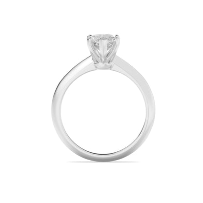 2.5Cttw Marquise Shaped Lab Grown Diamond (F/VS) Knife Edge Shank Solitaire Engagement Ring in 14K Gold