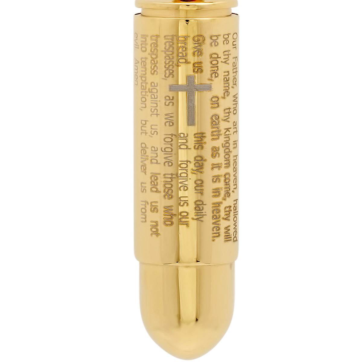 Lord's Prayer Bullet Pendant