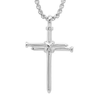 Stainless Steel Nail Cross Pendant