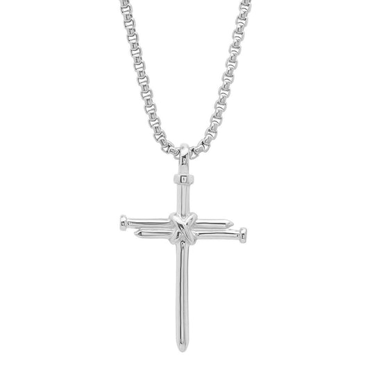 Stainless Steel Nail Cross Pendant
