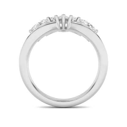 1.5Cttw Marquise Shaped Lab Grown Diamond (F/VVS) Fancy Contour Ring in 14K Gold