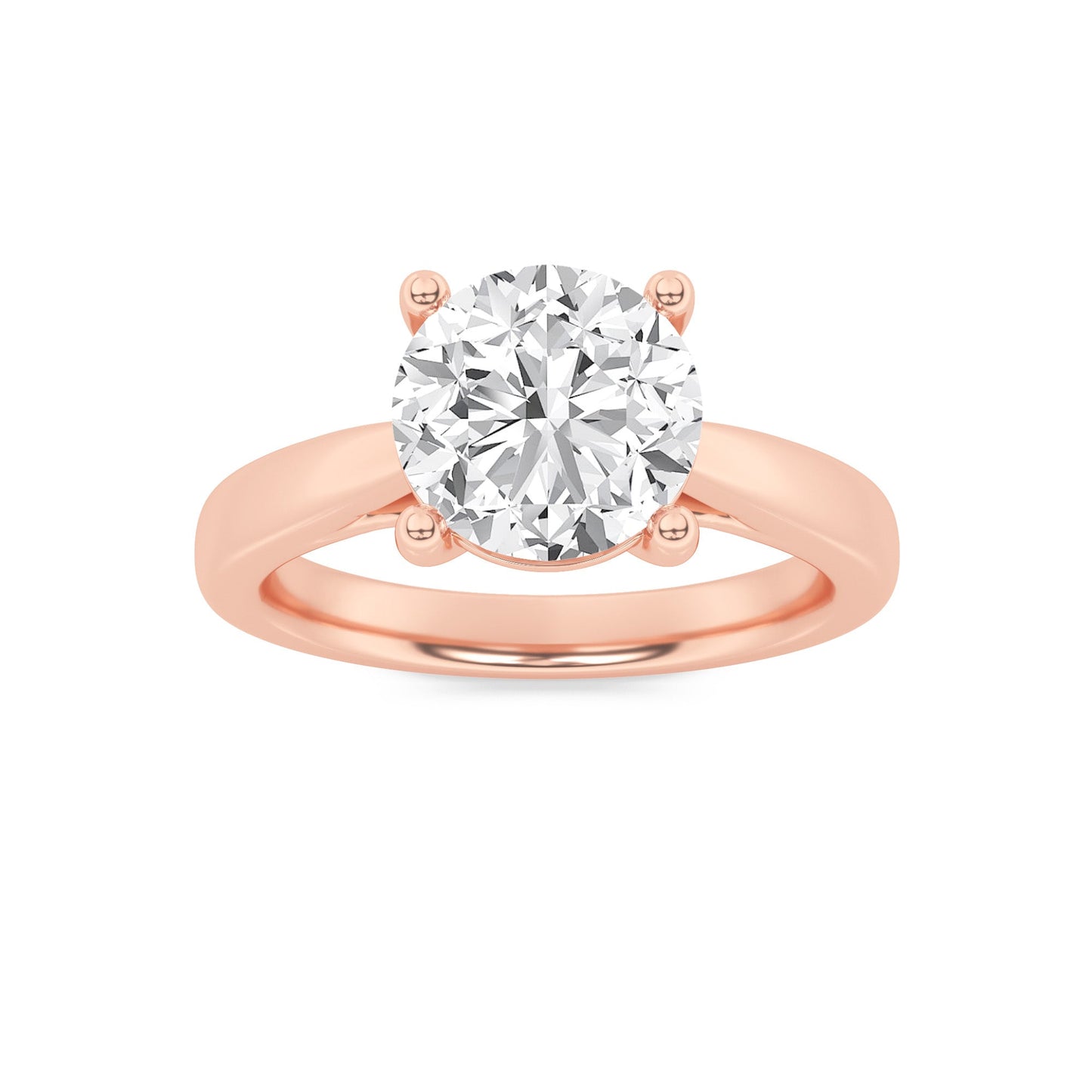 1Cttw Round Shaped Lab Grown Diamond (F/VS) Insert Jacket Ring in 14K Gold
