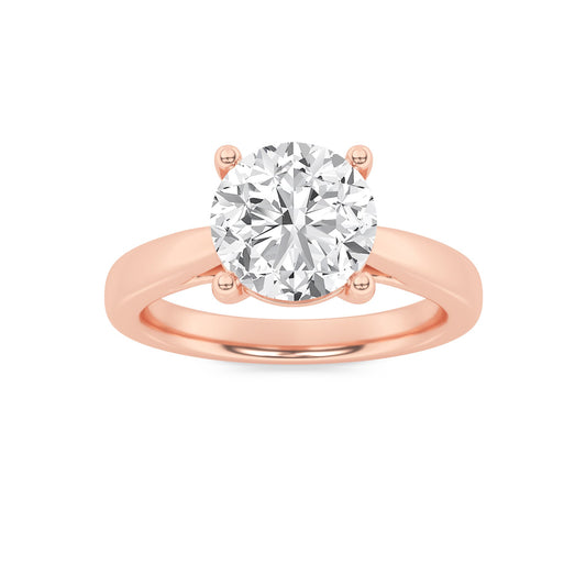 1Cttw Round Shaped Lab Grown Diamond (F/VS) Insert Jacket Ring in 14K Gold