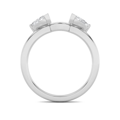 1Cttw Marquise Shaped Lab Grown Diamond (F/VS) Wrap Ring in 14K Gold