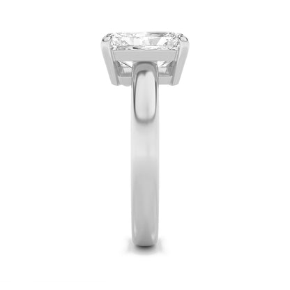 3Cttw Radiant Shaped Lab Grown Diamond (F/VS) Toi et Moi Fashion Ring in 14K Gold