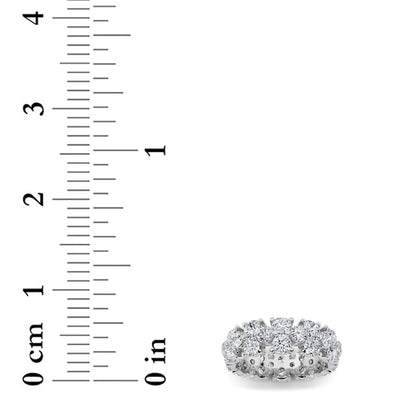 5Cttw Round Shaped Lab Grown Diamond (F/VS) Eternity Band Ring in 14K Gold
