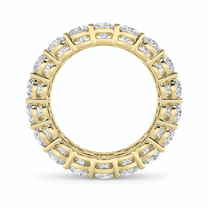 8Cttw Round Shaped Lab Grown Diamond (F/VS) Eternity Band Ring in 14K Gold