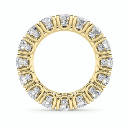 7Cttw Round Shaped Lab Grown Diamond (F/VS) Eternity Band Ring in 14K Gold