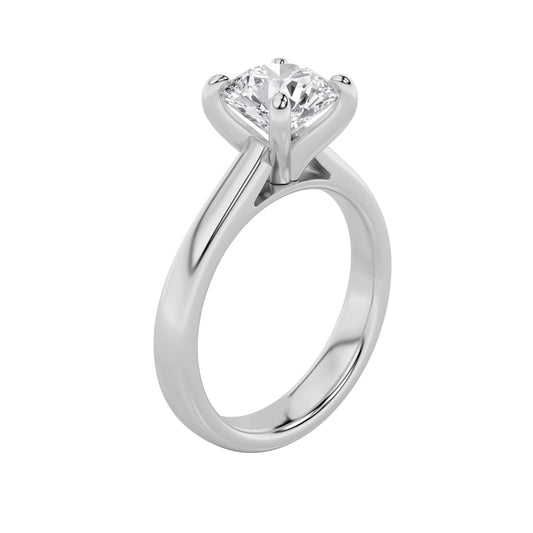 0.75Cttw Round Shaped Lab Grown Diamond (E/VS) Classic Solitaire Engagement Ring in 14K Gold