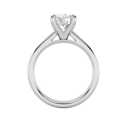 1.5Cttw Round Shaped Lab Grown Diamond (E/VS) Classic Solitaire Engagement Ring in 14K Gold