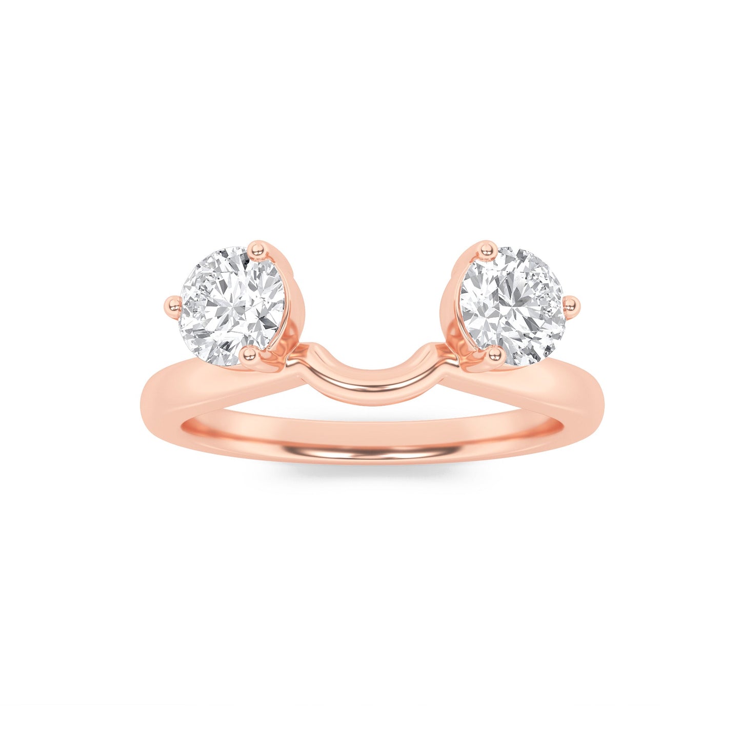 1Cttw Round Shaped Lab Grown Diamond (F/VS) Wrap Ring in 14K Gold
