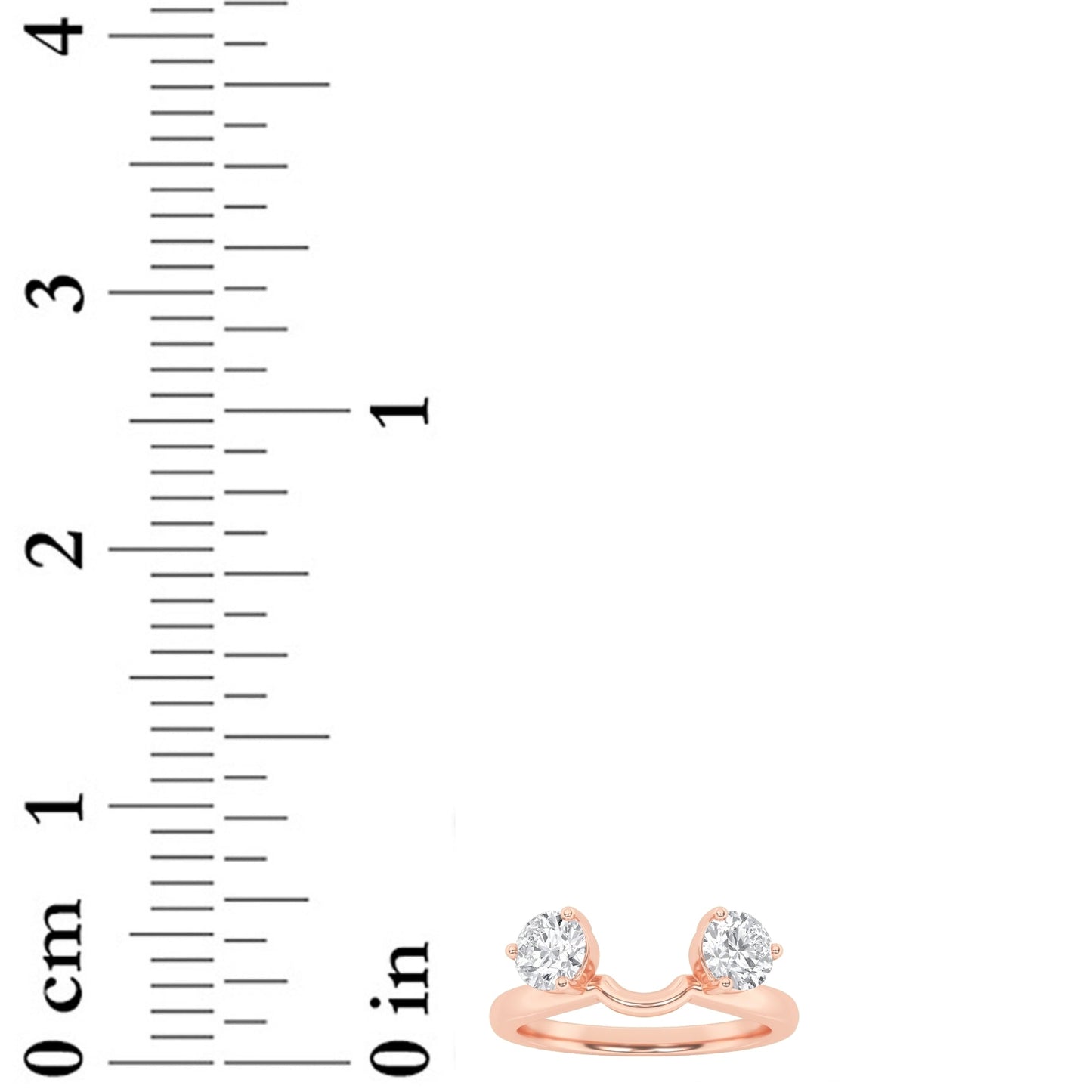 1Cttw Round Shaped Lab Grown Diamond (F/VS) Wrap Ring in 14K Gold