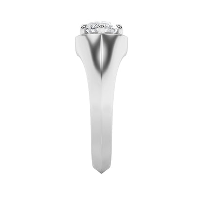 2Cttw Marquise Shaped Lab Grown Diamond (F/VS) East West Solitaire Ring in 14K Gold
