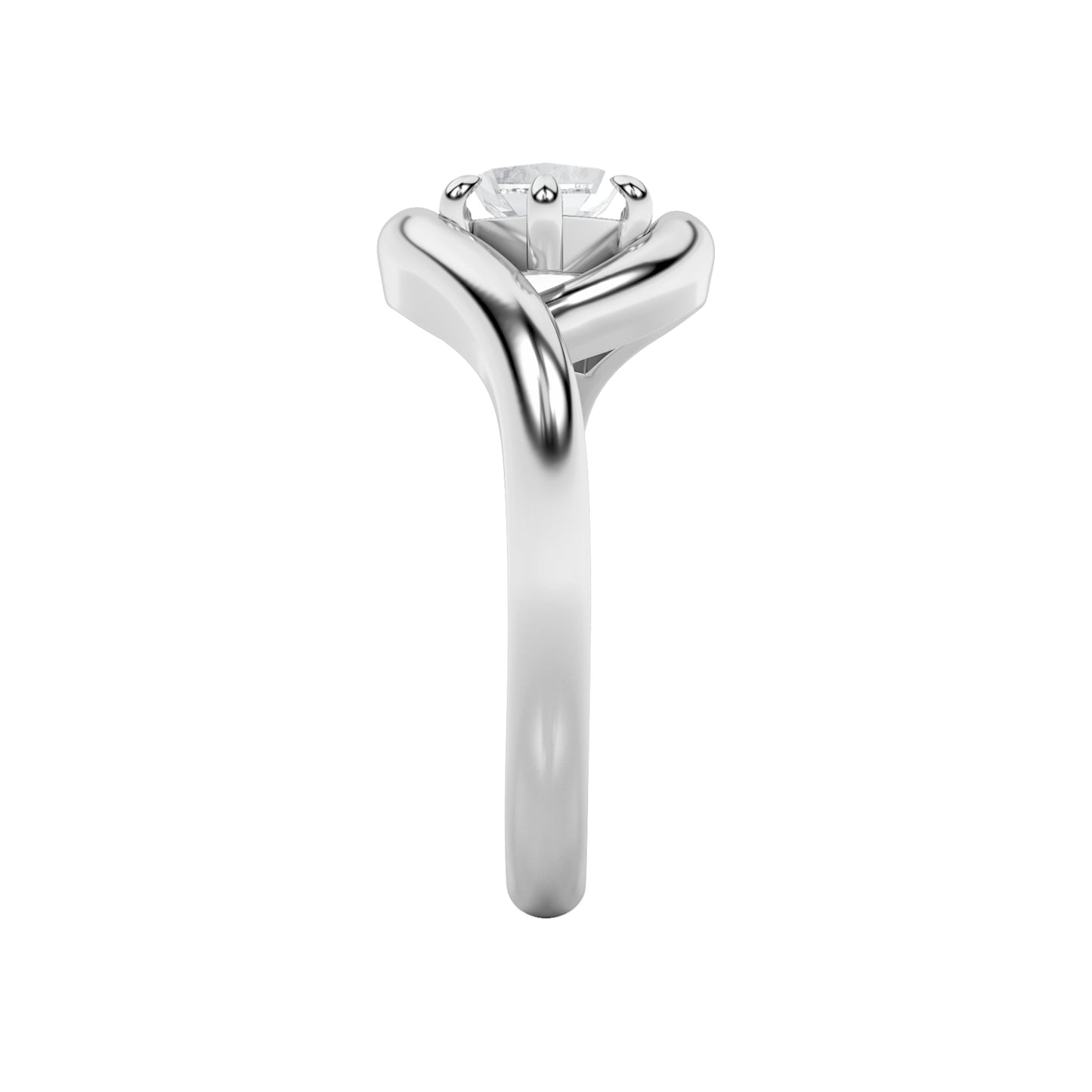 2Cttw Marquise Shaped Lab Grown Diamond (F/VS) East West Solitaire Ring in 14K Gold