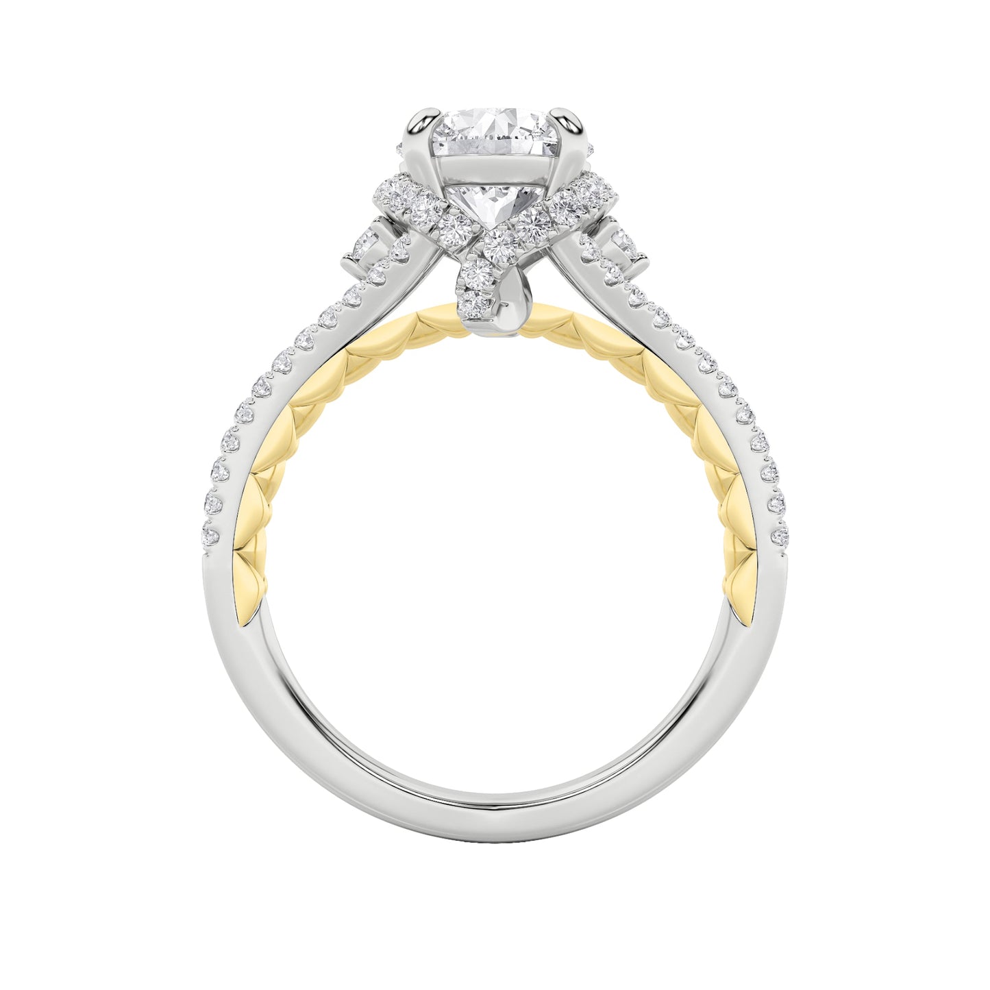 2Cttw Round Shaped Lab Grown Diamond (F/VS) Solitaire Engagement Ring in 14K Gold