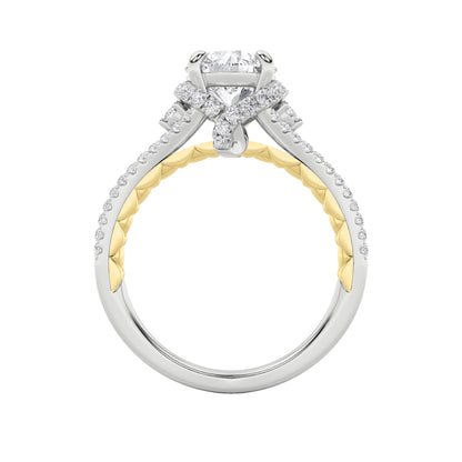 2Cttw Round Shaped Lab Grown Diamond (F/VS) Solitaire Engagement Ring in 14K Gold