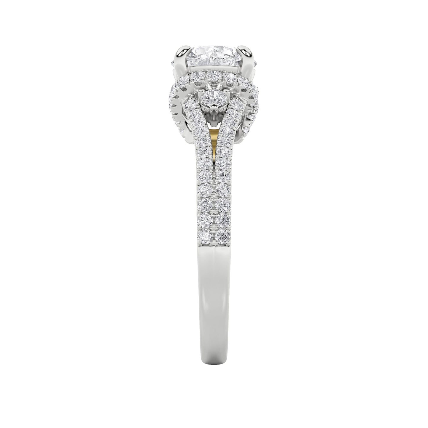 2Cttw Round Shaped Lab Grown Diamond (F/VS) Solitaire Engagement Ring in 14K Gold