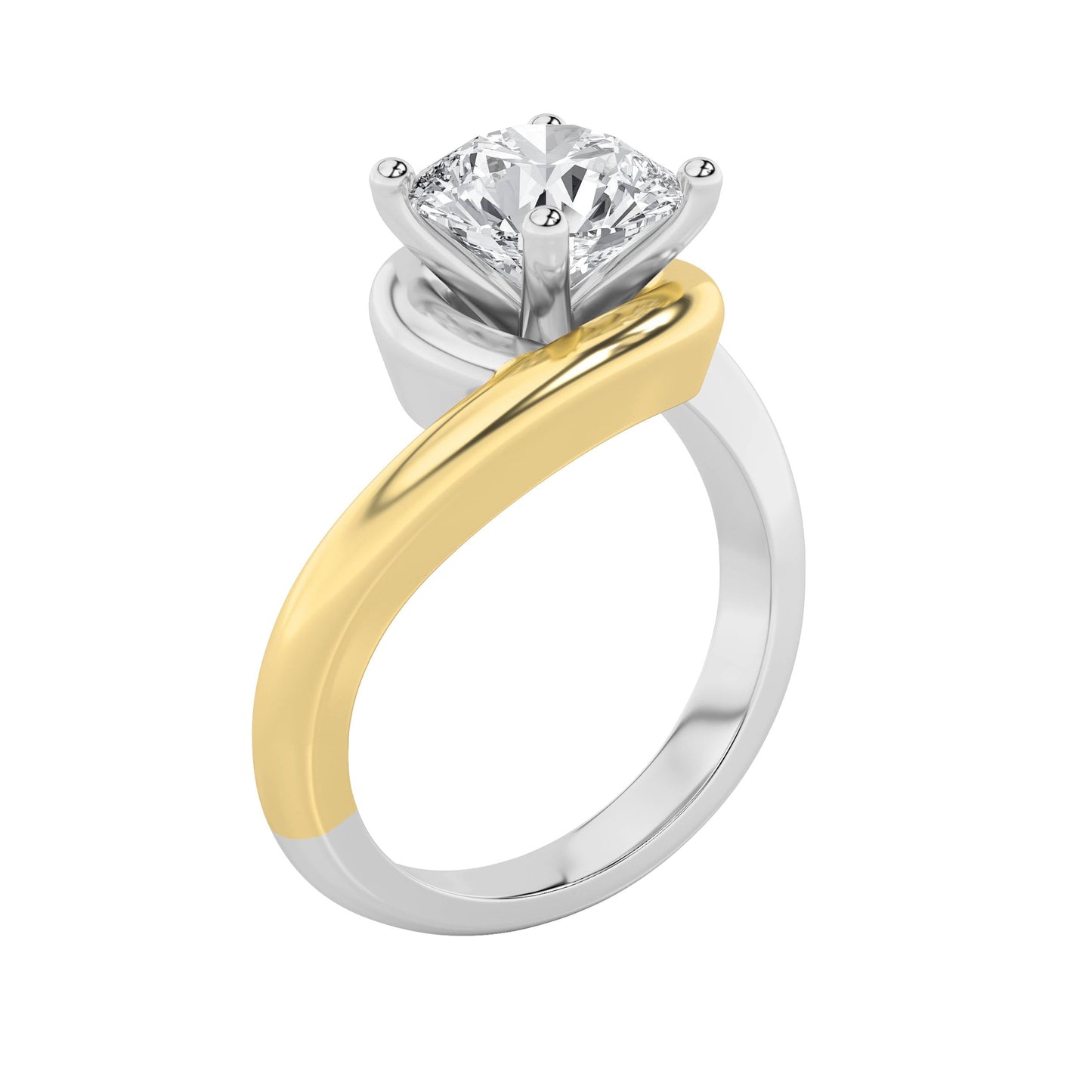 2Cttw Round Shaped Lab Grown Diamond (F/VS) Solitaire Engagement Ring in 14K Gold