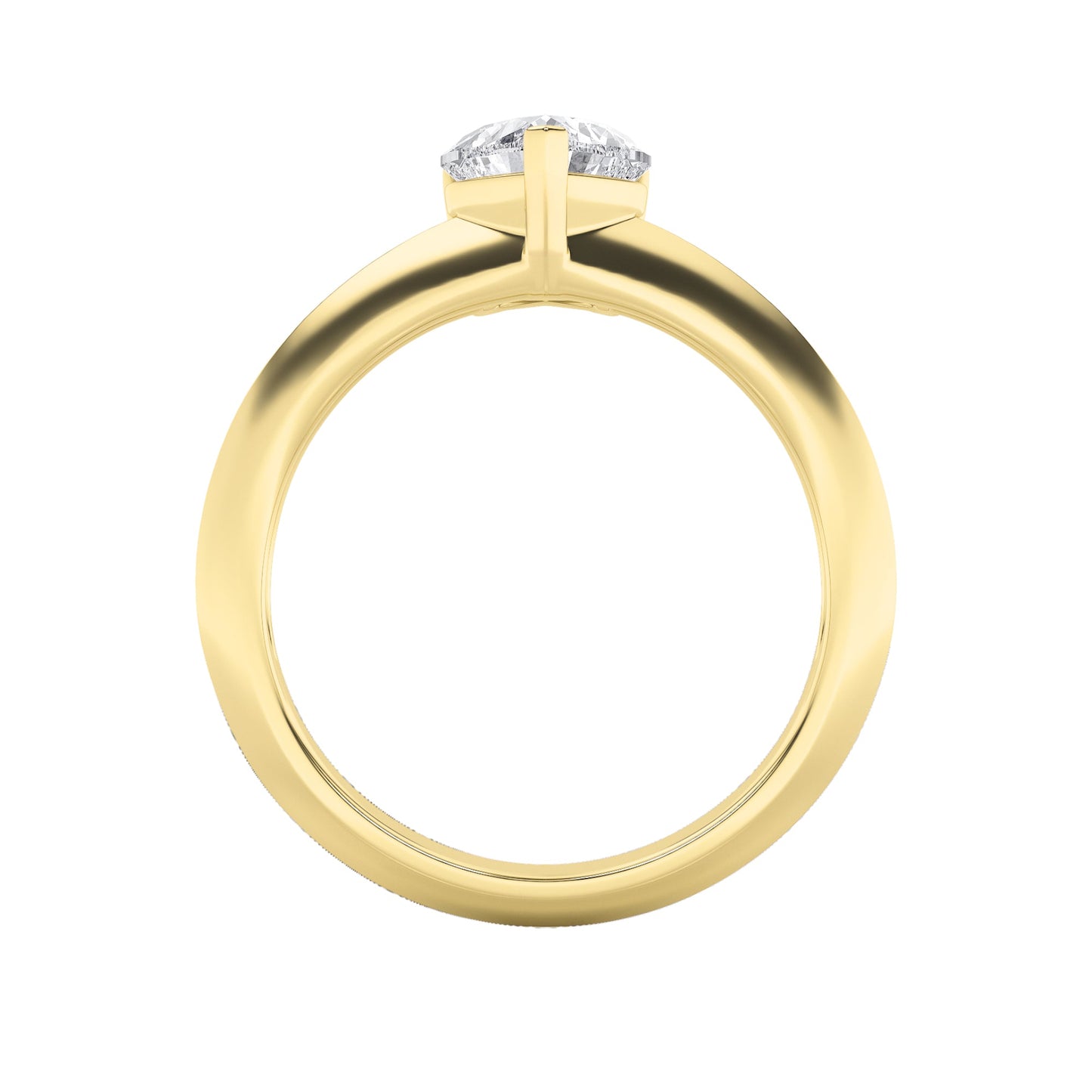 1Cttw Heart Shaped Lab Grown Diamond (F/VS) Heart Shaped Ring in 14K Gold