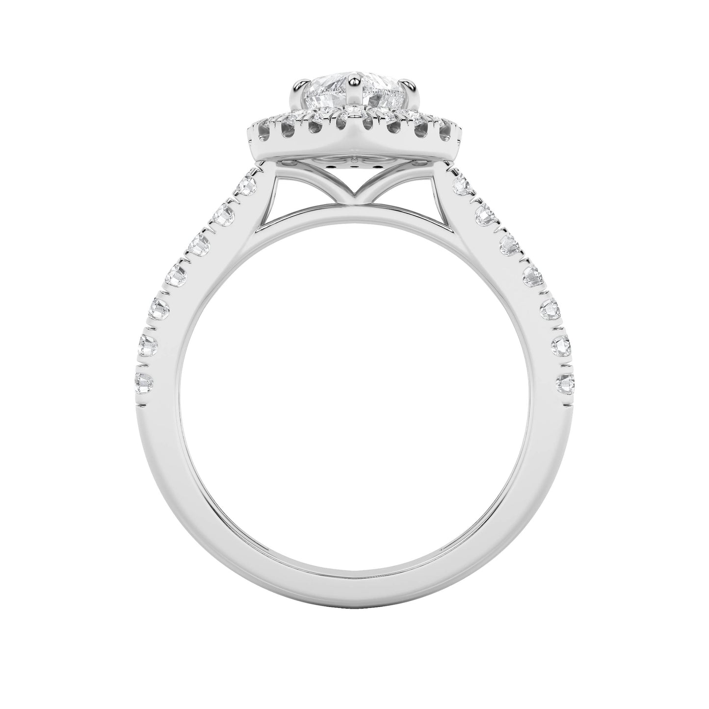 1.5Cttw Heart Shaped Lab Grown Diamond (F/VS) Heart Shaped Ring in 14K Gold