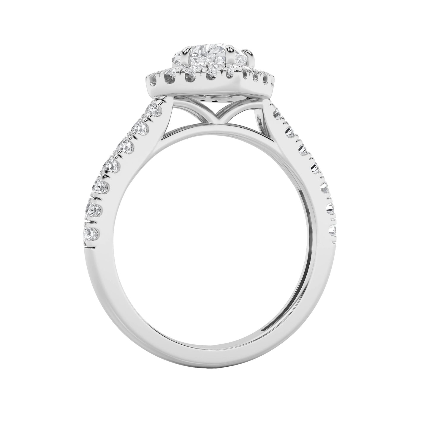 1.5Cttw Heart Shaped Lab Grown Diamond (F/VS) Heart Shaped Ring in 14K Gold