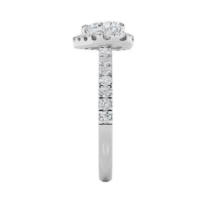 1.5Cttw Heart Shaped Lab Grown Diamond (F/VS) Heart Shaped Ring in 14K Gold