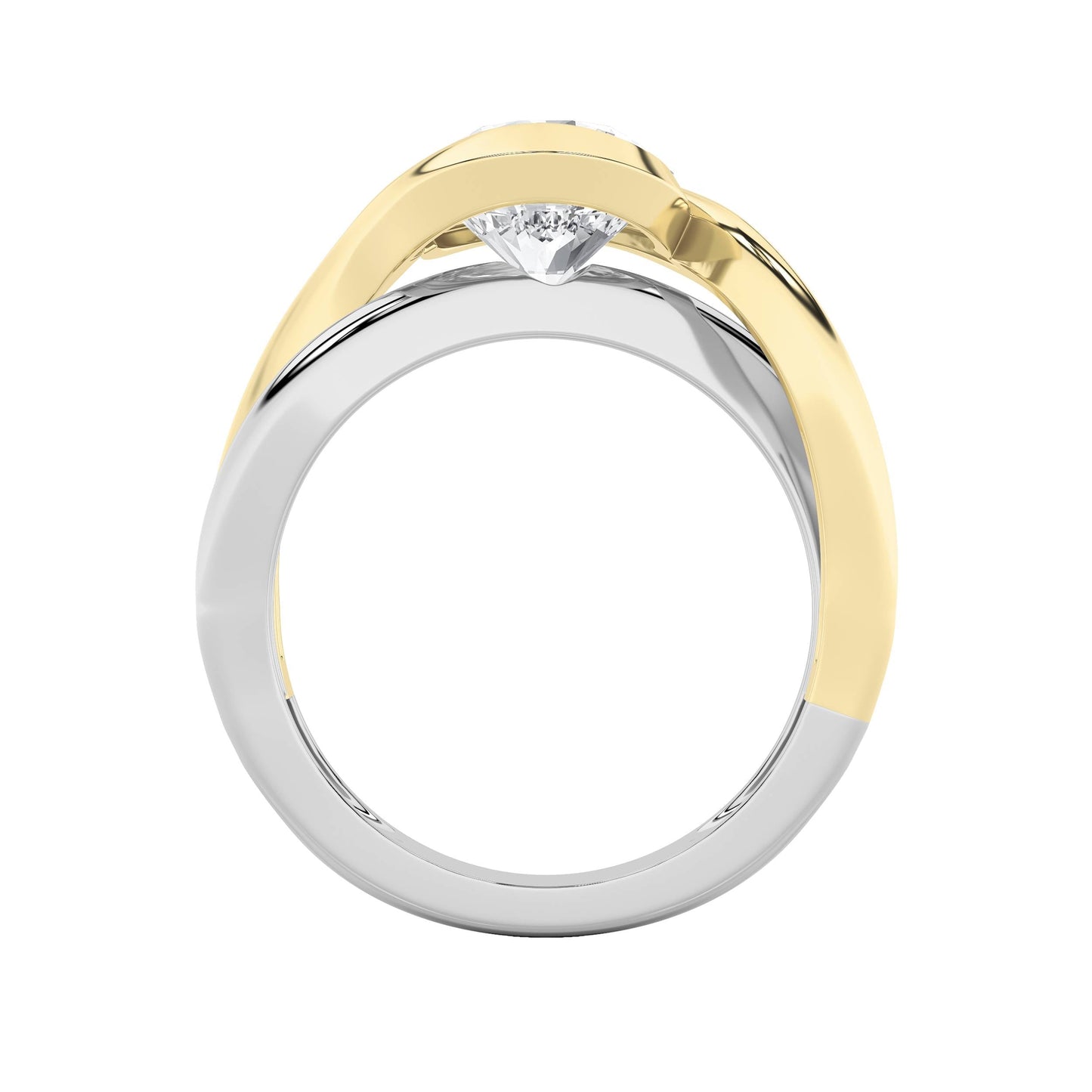 2Cttw Round Shaped Lab Grown Diamond (F/VS) Solitaire Engagement Ring in 14K Gold