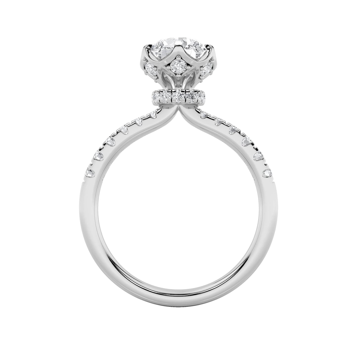 2Cttw Round Shaped Lab Grown Diamond (F/VS) Solitaire Engagement Ring in 14K Gold