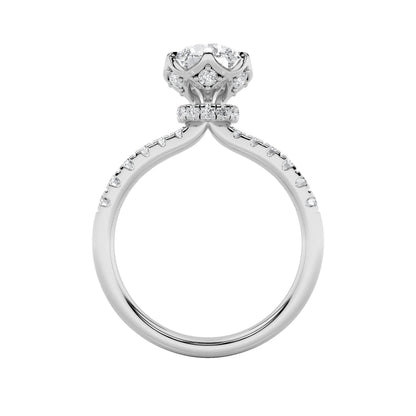 2Cttw Round Shaped Lab Grown Diamond (F/VS) Solitaire Engagement Ring in 14K Gold