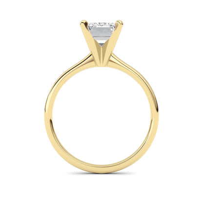 2Cttw Radiant Shaped Lab Grown Diamond Classic Solitaire Ring in 14K Gold (F/VS)