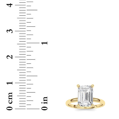 2Cttw Radiant Shaped Lab Grown Diamond Classic Solitaire Ring in 14K Gold (F/VS)