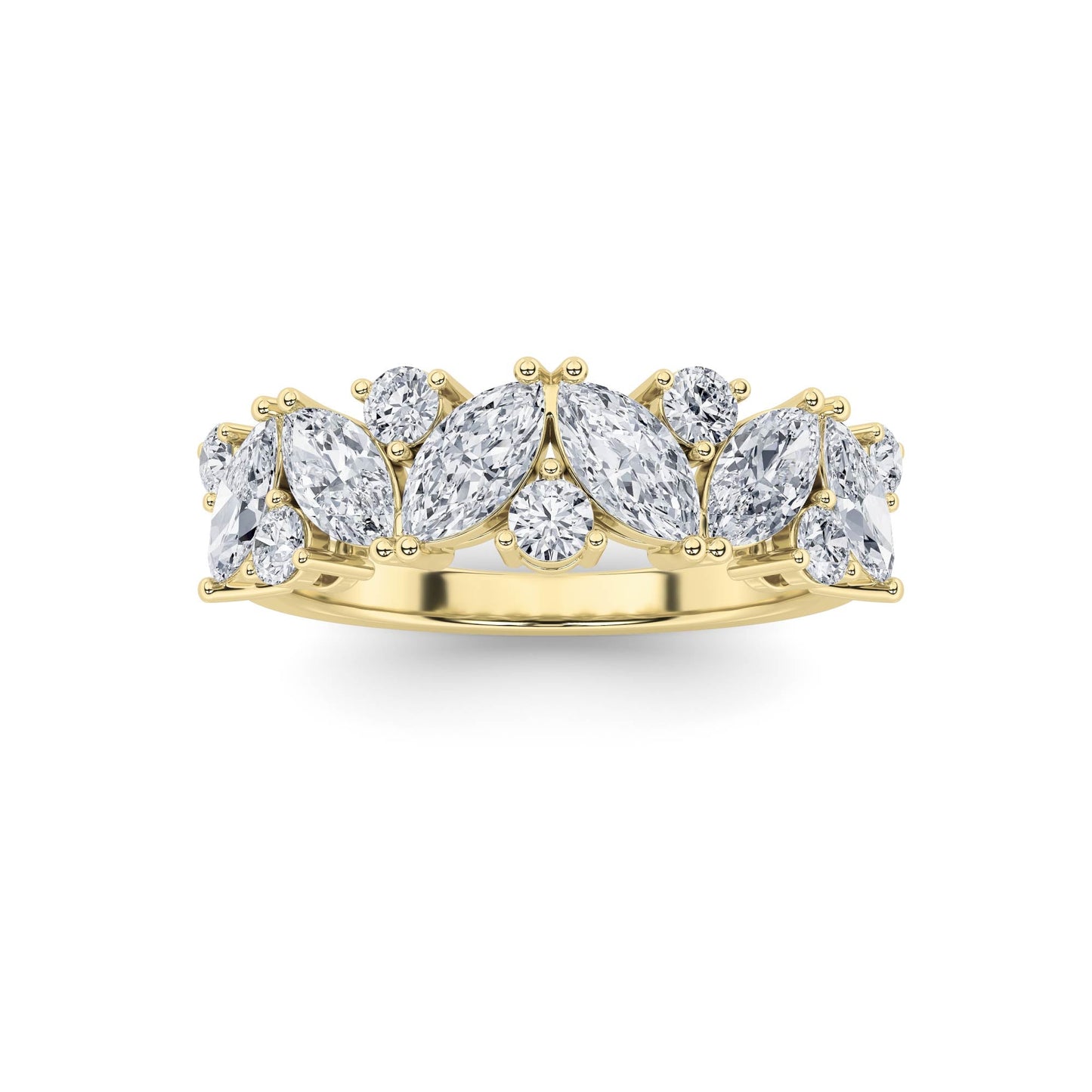 1.5Cttw Marquise Shaped Lab Grown Diamond (G/VS) Ring in 14K Gold