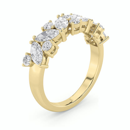 1.5Cttw Marquise Shaped Lab Grown Diamond (G/VS) Ring in 14K Gold