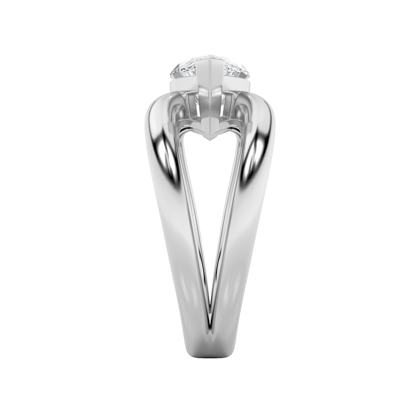 2Cttw Marquise Shaped Lab Grown Diamond (G/VS) East West Solitaire Engagement Ring in 14K Gold
