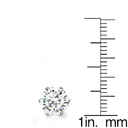 Brilliant Round CZ Stud Earrings