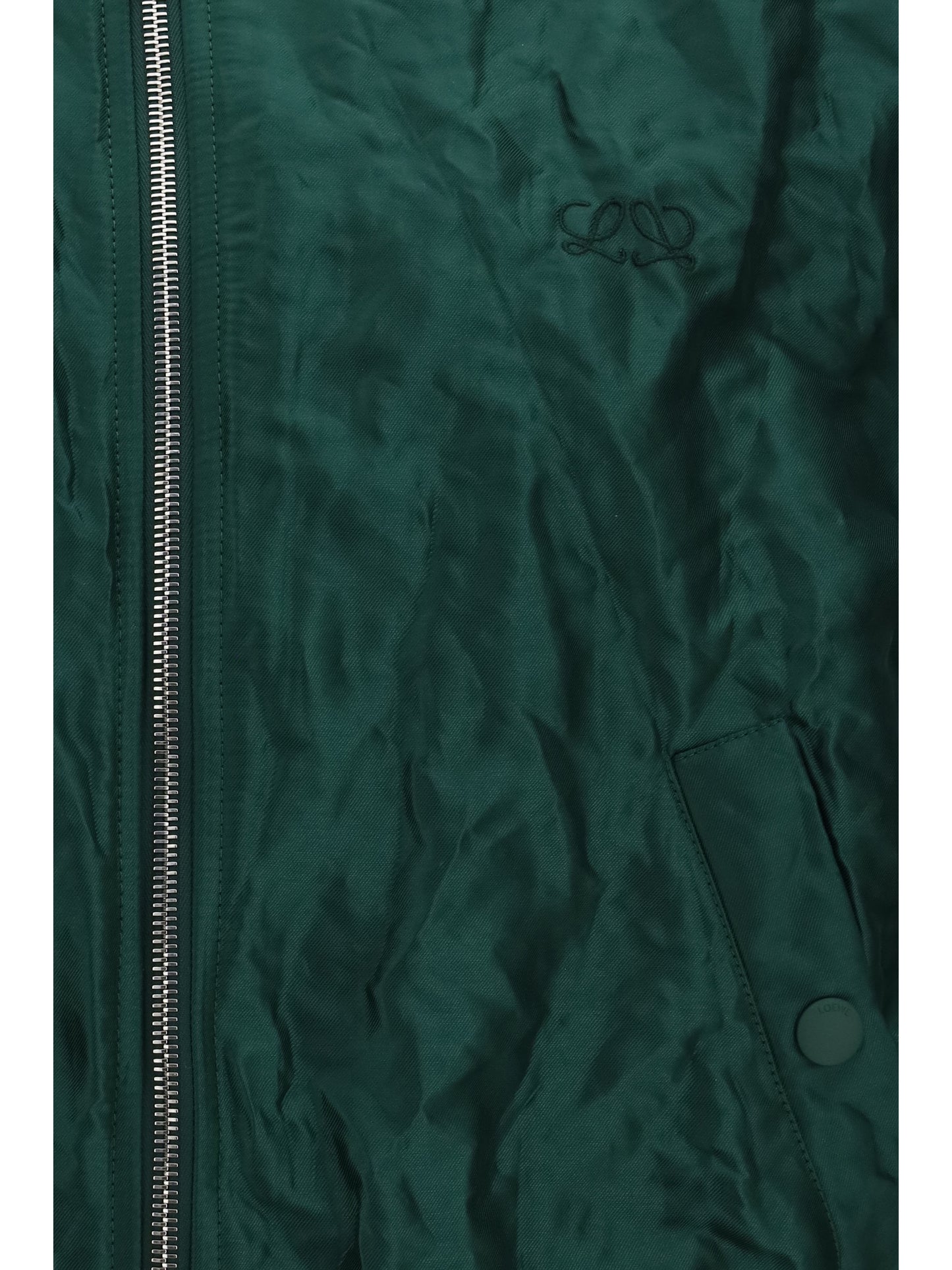 Bomber Jacket Dark Green Technical Taffeta