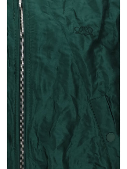 Bomber Jacket Dark Green Technical Taffeta