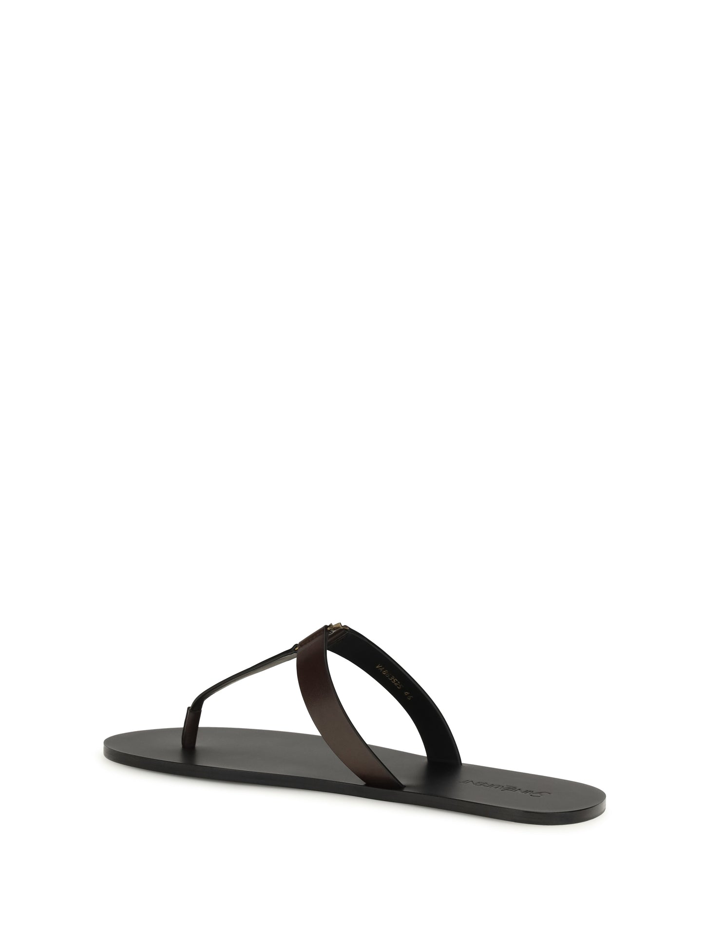 Thong Sandals Babylone Coffee Calf Leather