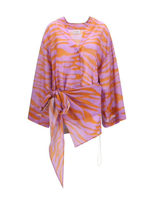 Mini Dress Orange/Purple