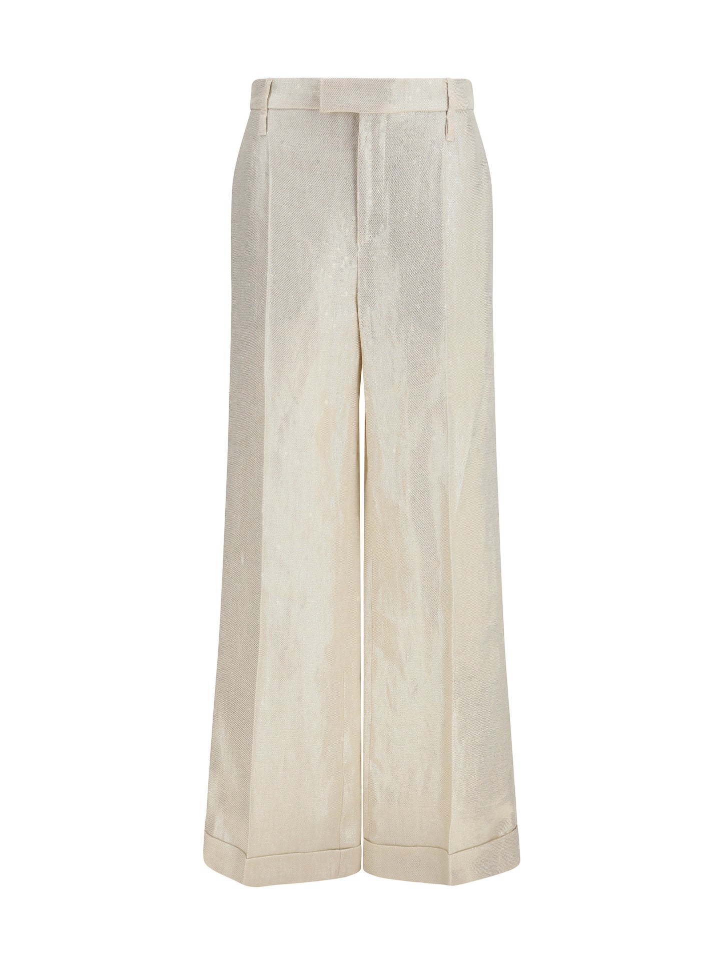 Tailored Linen Pants Panama/Platinum