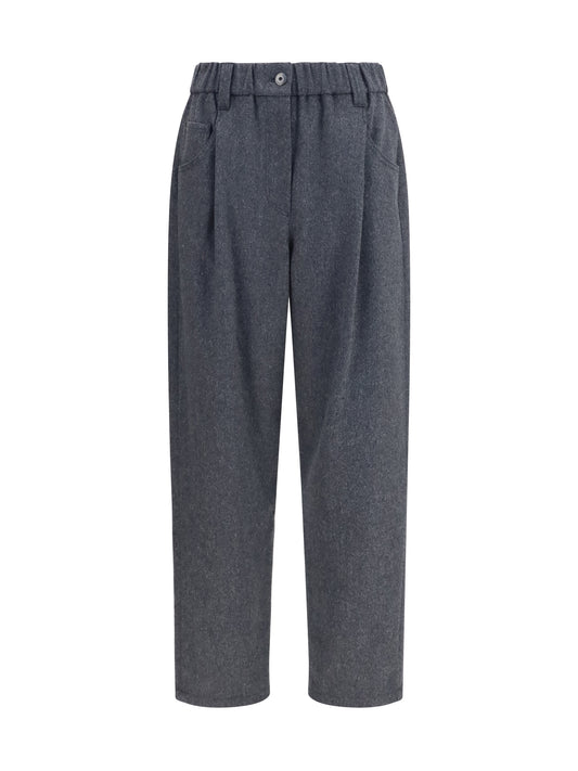 Pants Stretch Wool Anthracite