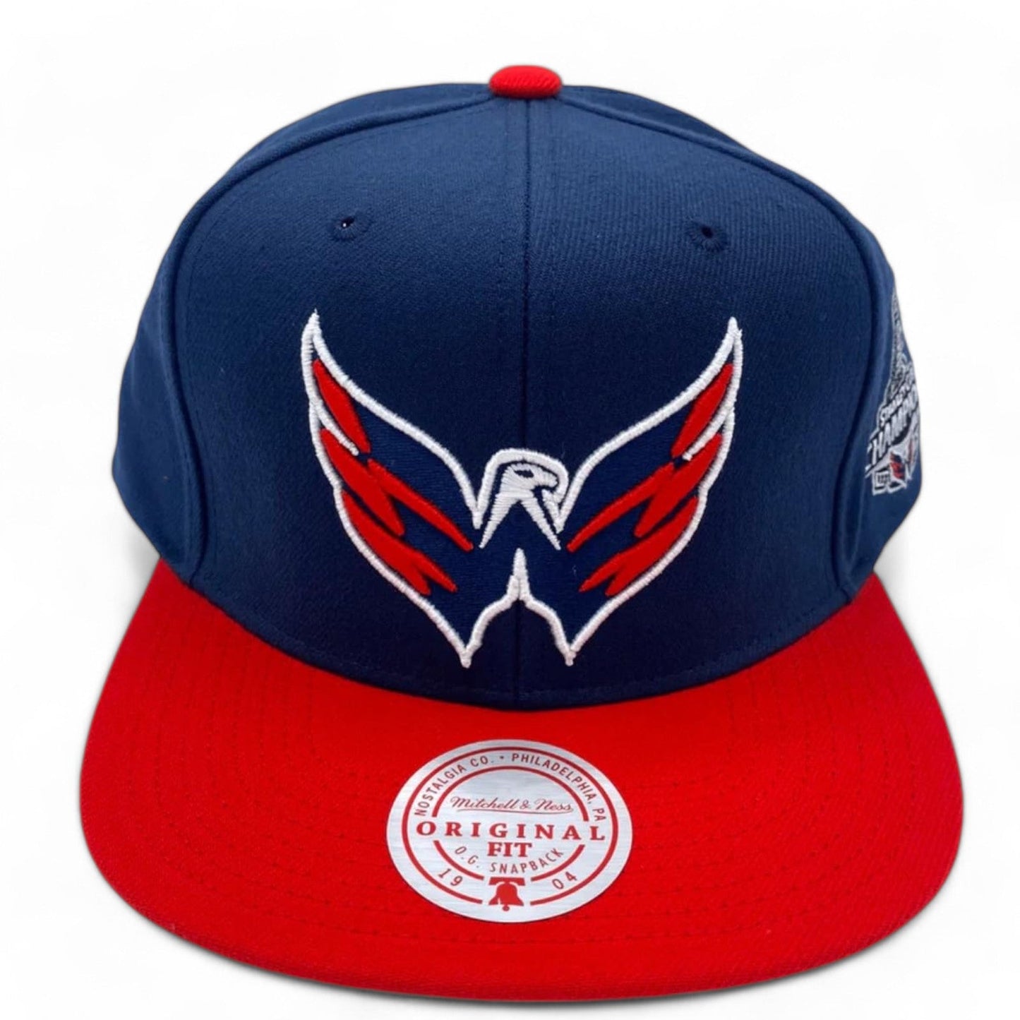 Men's Mitchell & Ness Nhl 2 Tone Side Patch Snapback Capitals - Navy-Red