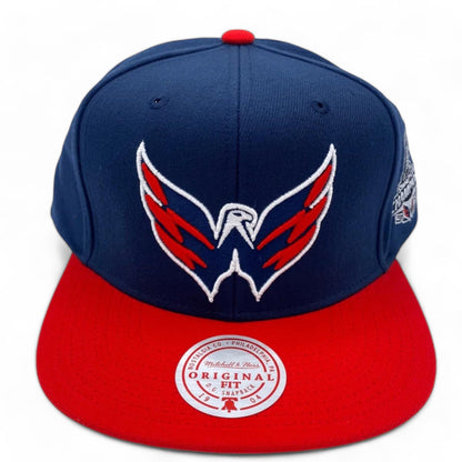 Mitchell & Ness Men's NHL 2 Tone Side Patch Snapback Capitals Snapback Caps