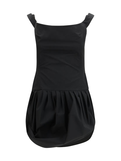 Dress Off-Shoulder Puff Skirt Black