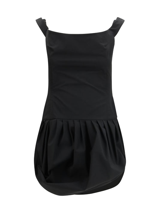 Dress Off-Shoulder Puff Skirt Black