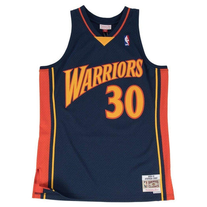 Mitchell & Ness Men's NBA Swingman Road Jersey Warriors 09 Steph Curry Jerseys